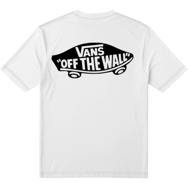 2026 Vans Mens Double Standard T-Shirt VN000SYDY - White / Black